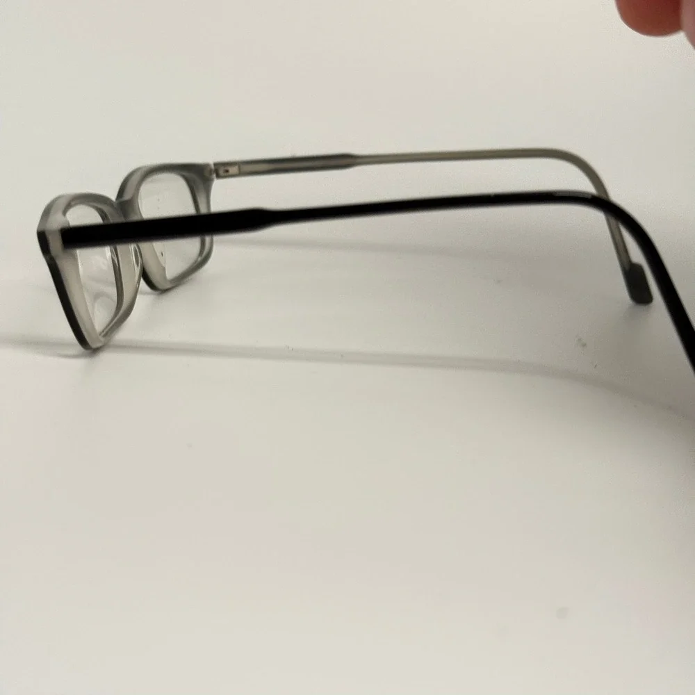 Jones New York JD106 266 Smoke Grey Black Rectangular Eyeglass Frames 50-15-140